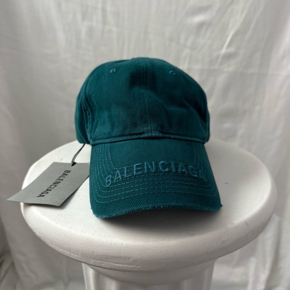 Balenciaga Women’s Petrol Blue Baseball Cap
